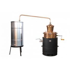   Pálinkafőző, DES 100l, keverővel, leeresztős, 200l-es hűtővel