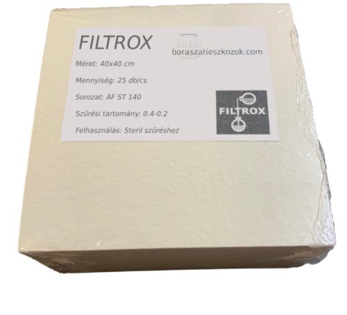 Filtrox szűrőlap csomag 40x40 cm (AF ST 140)  25 db