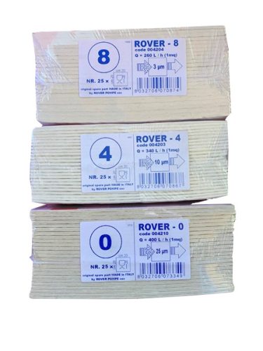 Rover szűrőlap csomag (0, 4, 8)  75 db