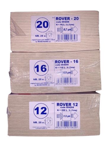 Rover szűrőlap csomag (12, 16, 20)  75 db