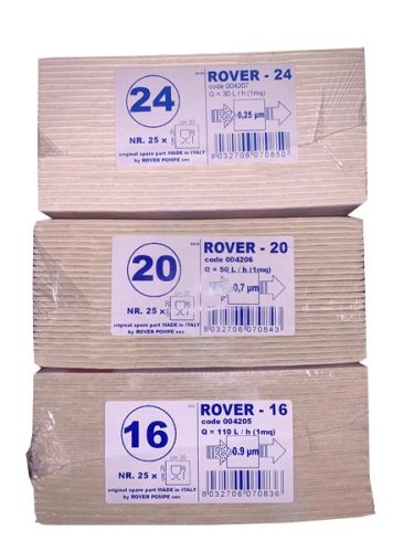 Rover szűrőlap csomag (16, 20, 24)  75 db